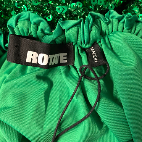 ROTATE Size S Green Polyester Maxi Dress