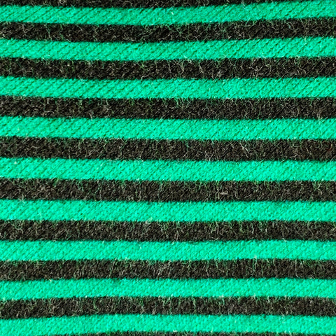 ADAM KIMMEL Green Black Stripe Cotton Skinny Tie