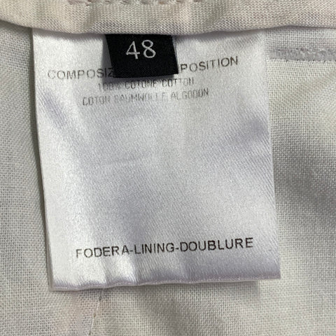 GUCCI Size 32 White Multi-Color Floral Cotton Straight Casual Pants