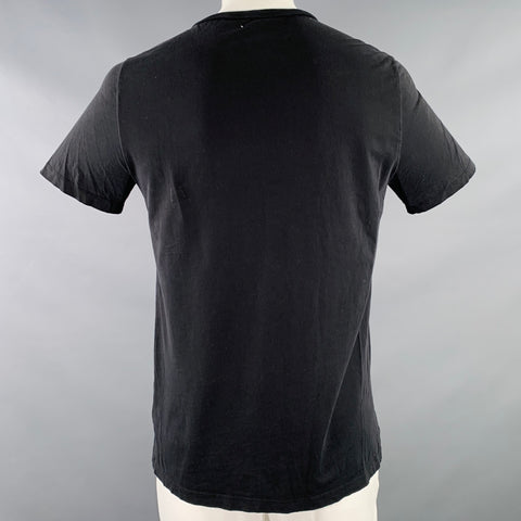 MAISON MARTIN MARGIELA Size 42 Black Cotton Crew Neck T-shirt