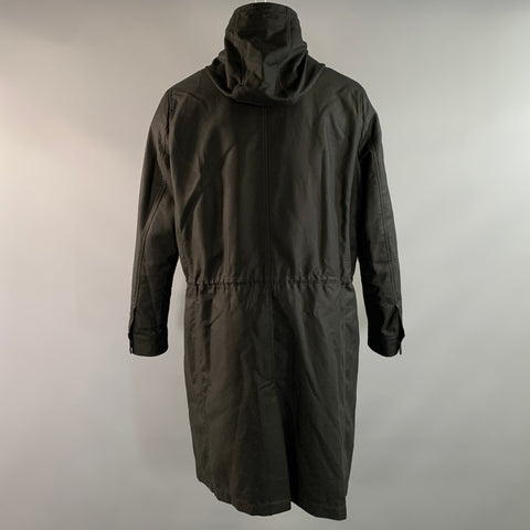 AMI by ALEXANDRE MATTIUSSI Size M Black Cotton Viscose Coat