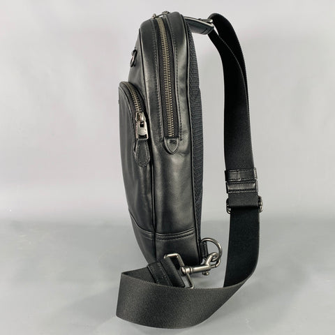 Sac bandoulière COACH Ethan en cuir noir