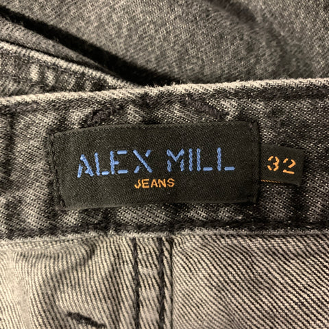 ALEX MILL Size 32 Black Wash Cotton Loose fit Jeans
