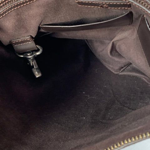 JOHN VARVATOS Brown Leather Crossbody Messenger Bag