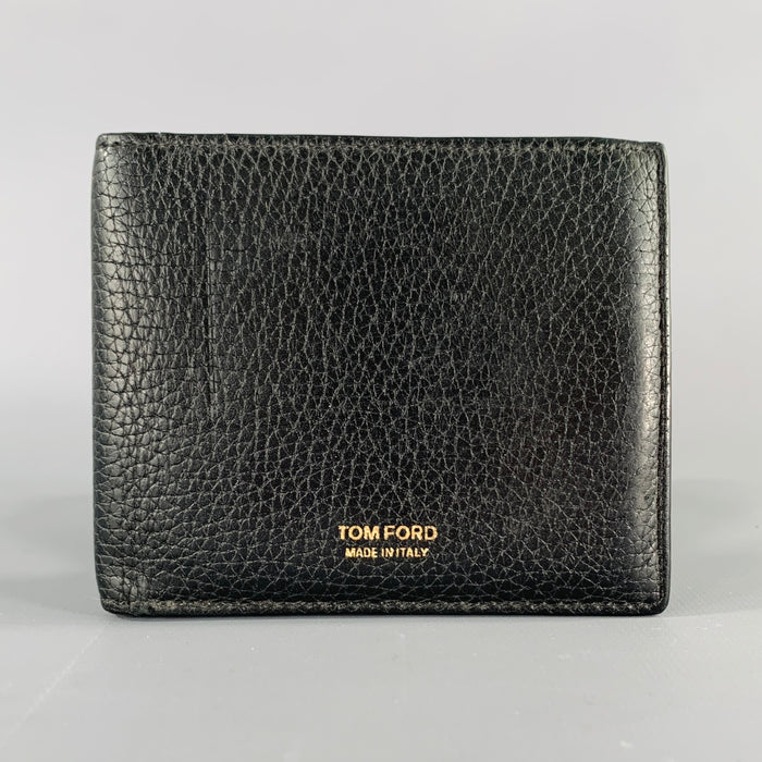 TOM FORD Black Pebble Grain Leather Wallet
