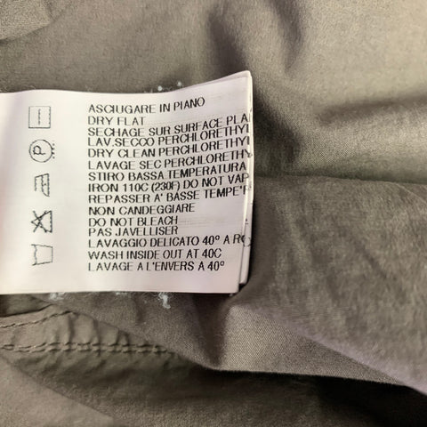 DRKSHDW Size M Khaki Taupe Cotton Blend Zip Up Jacket