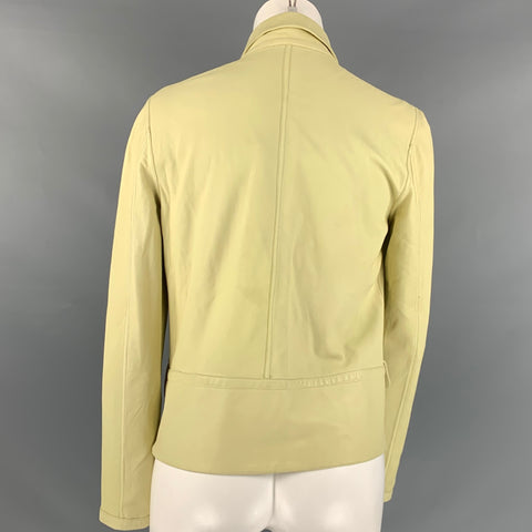 NO BRAND Size S Yellow Suede Reversible Jacket Blazer