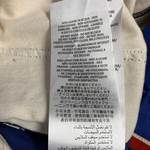GUCCI 2019 Taille 32 Jogging Décontracté en Viscose et Lin à Rayures Bleues et Rouges