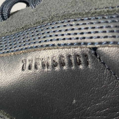 STONE ISLAND Taille 11 Baskets basses en cuir à tissus mélangés noir beige