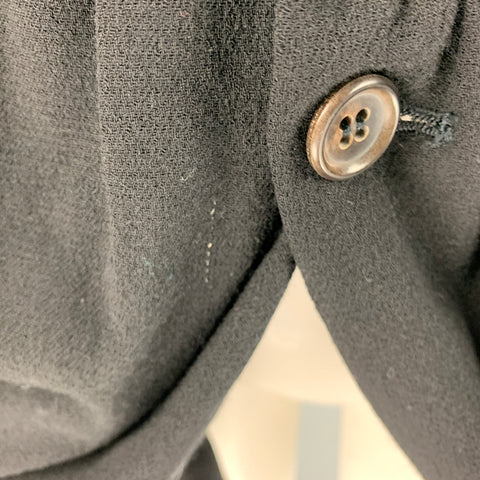 COMME des GARCONS 1980s Taille S Veste à revers en laine noire