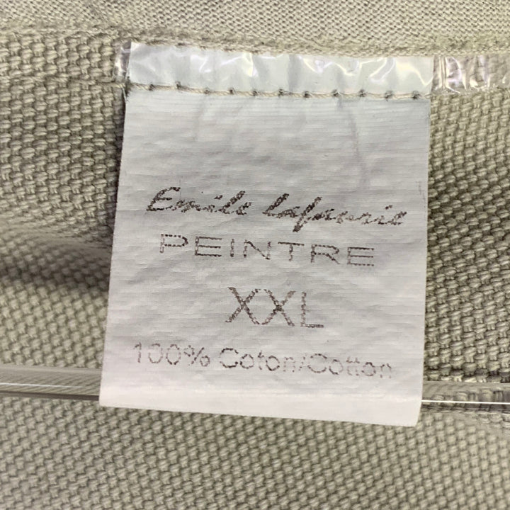 EMILE LAFAURIE Size XXL Braque Grey Cotton Chore Coat