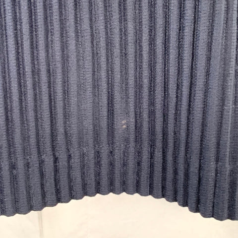 ISSEY MIYAKE HOMME PLISSE Size XL Navy Pleated Polyester Crew Neck Pullover