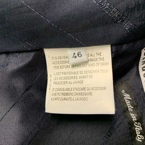 DIRK BIKKEMBERGS Size 36 Navy Black Polyester Blend Vest