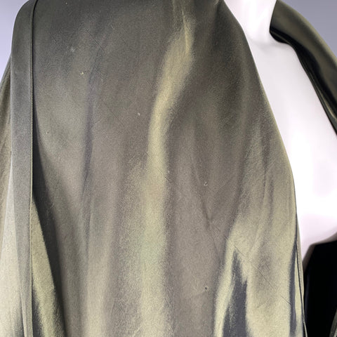 HAIDER ACKERMANN Size 8 Olive Green Rayon Jacket