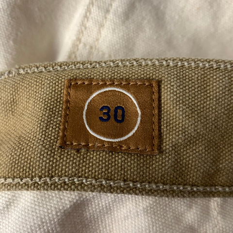 THE SEVEN CONTINENTS Size 30 Cream Cotton Carpenter Pants