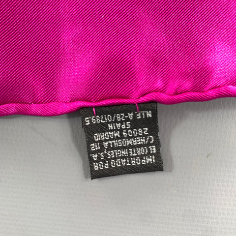 NO BRAND Pink Shimmer Silk Pocket Square