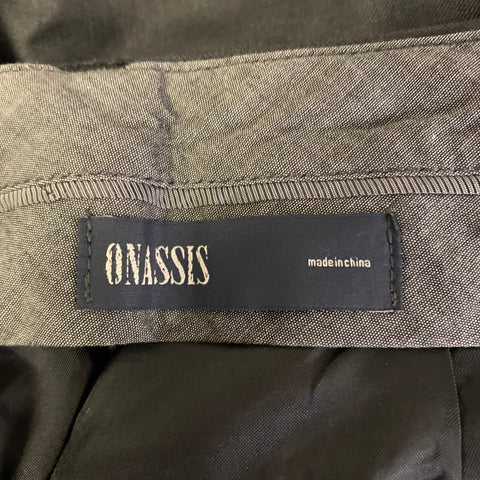 ONASSIS Size 42 Grey Wool 2 Piece Vest Trouser Set