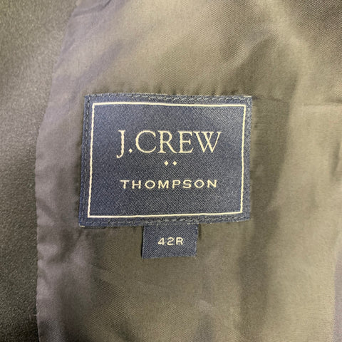 J.CREW Veste De Costume De Sport En Laine À Carreaux Vert Marine Taille 42 Regular
