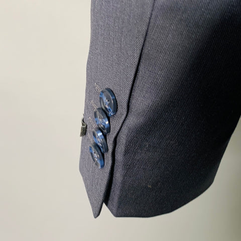 TIGER of SWEDEN Size 46 Navy Wool Notch Lapel Sport Coat