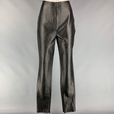 STAND STUDIO Size 4 Tabitha Black Faux Leather Ankle Zips Leggings