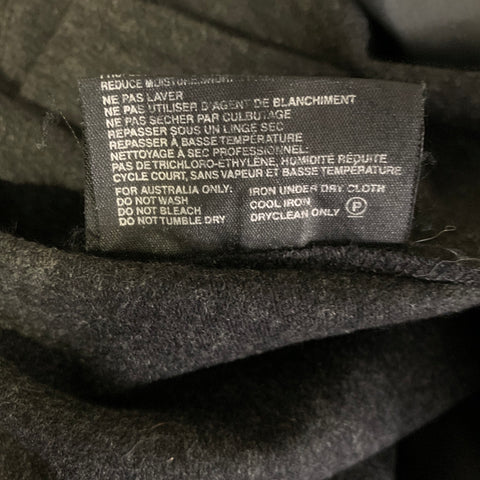 PRADA Size 34 Grey Charcoal Heather Wool Blend Relaxed fit Casual Pants