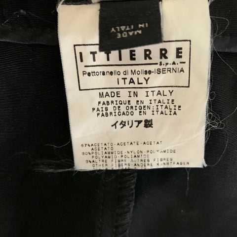 DOLCE & GABBANA Size 0 Black Acetate  Polyamide Knee-Length Skirt