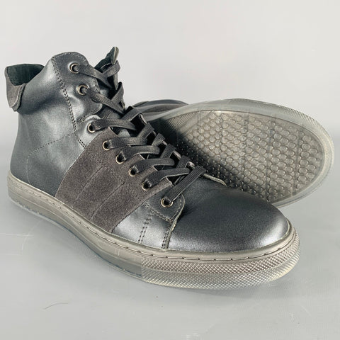 BADGLEY MISCHKA Size 10 Teddy Black Leather Sneakers