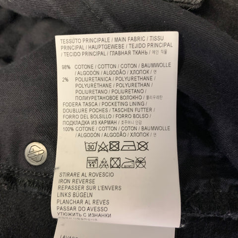 GOLDEN GOOSE Size 33 Black Cotton Blend Skinny Jeans