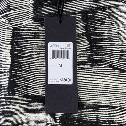 MADISON SUPPLY Size M Black White Abstract Brushstroke Cotton Crew Neck Sweatshirt