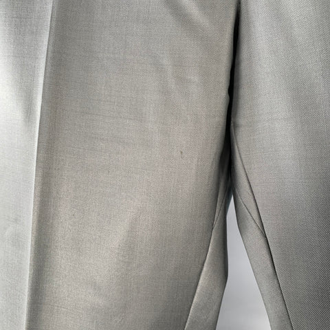 PATRICK COX Size 40 Grey Wool Flat Front Dress Pants
