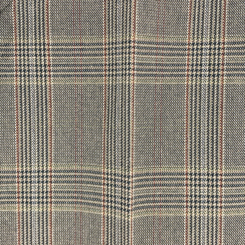 MARTIN MARGIELA Size 30 Taupe Plaid Cotton Blend Button Fly Dress Pants