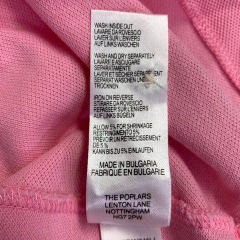 PS by PAUL SMITH Size M Pink Patch Organic Cotton Half Placket Polo