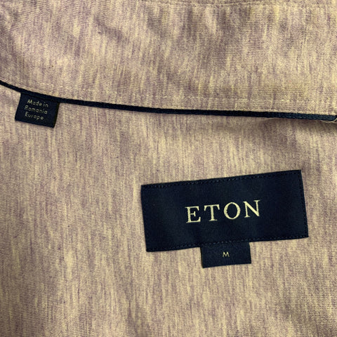 ETON Size M Purple Heather Button Down Collar Long Sleeve Shirt