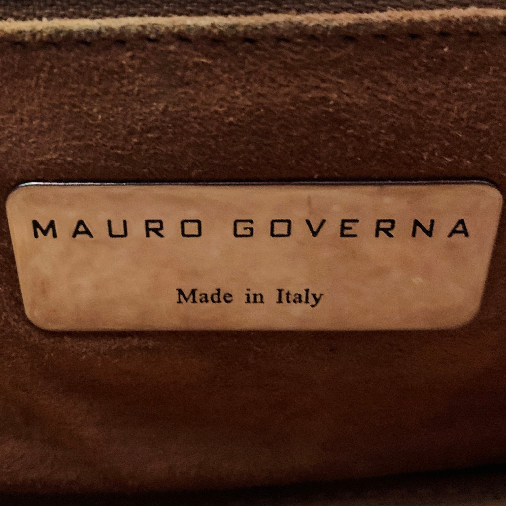 MAURO GOVERNA Navy Alligator Leather Handbag – Sui Generis