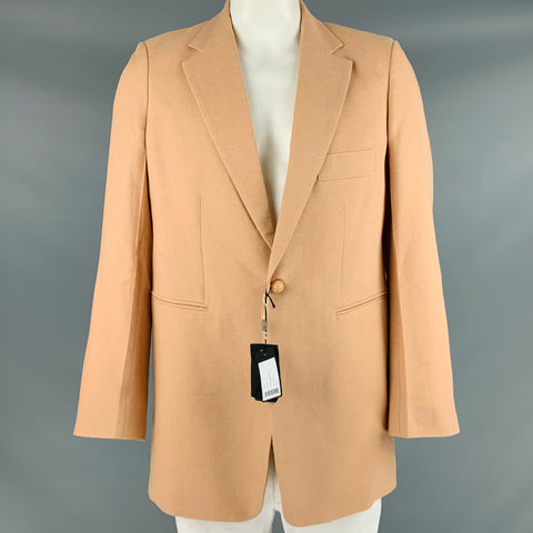 JOSEPH Size 42 -Hopsack Chine Darius- Beige Linen Blend Single Button Sport Coat