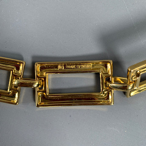Ceinture Vintage en métal à maillons dorés