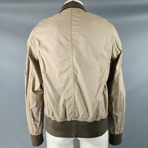 ATTACHMENT Veste à boutons-pression en coton kaki taille M