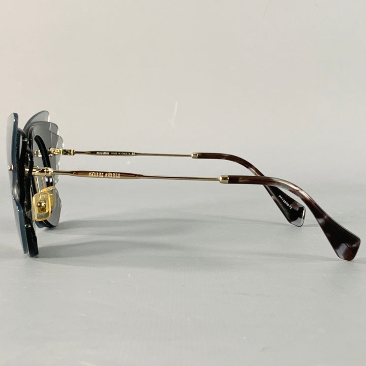 MIU MIU Grey Charcoal Butterfly Acetate Sunglasses