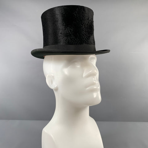 SPECIAL MAKE Black Felt Top Hat