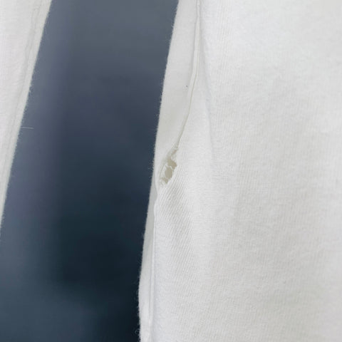 OFF-WHITE Size M White Black Graphic Cotton Long Sleeve T-shirt