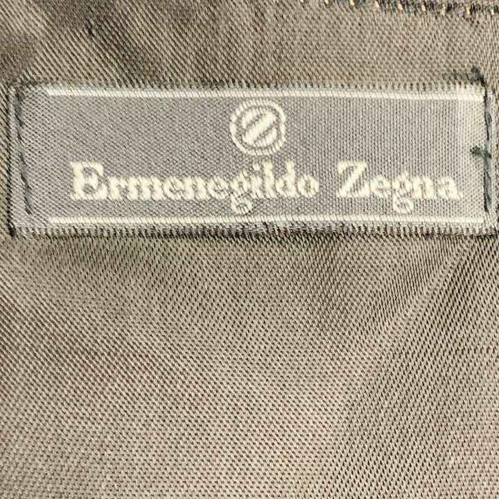ERMENEGILDO ZEGNA Size L Blue Olive Pink Floral Silk Vest