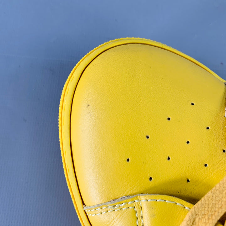 GREATS Size 9 Yellow Leather Low Top Lace-Up Sneakers