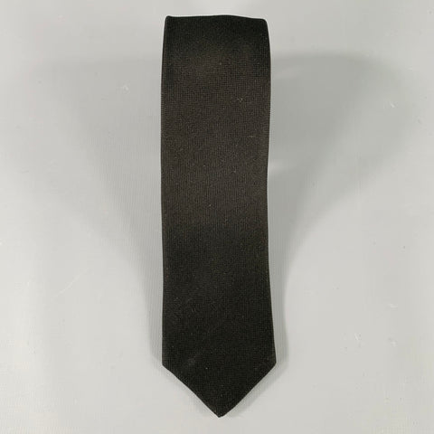MIGUEL ANTOINNE Black Textured Tie