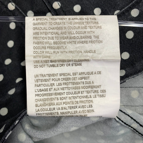 COMME des GARCONS Size M Black White Polyester Polka Dot Jacket