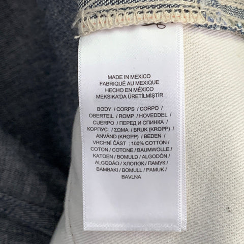 RRL by RALPH LAUREN Limited Edition Size 36 Indigo Contrast Stitch Selvedge Denim Worker Jeans