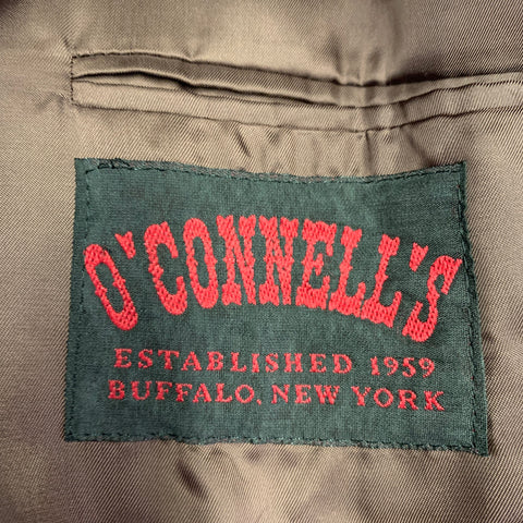 O'CONNELL'S Size 42 Long Brown Grey Houndstooth Wool Sport Coat