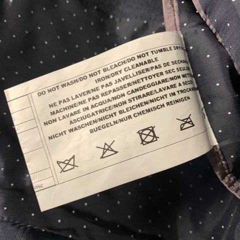 PAUL SMITH Chest Size 40 Grey Dark Grey Wool Silk Notch Lapel Sport Coat