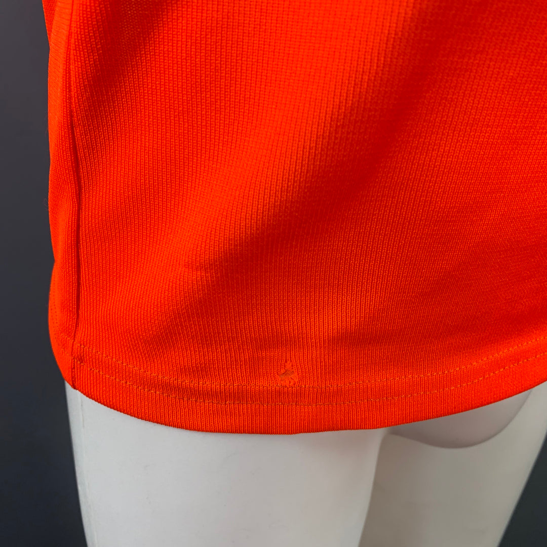 JIL SANDER Size M Orange Neon Jersey Polyester Crew-Neck T-shirt