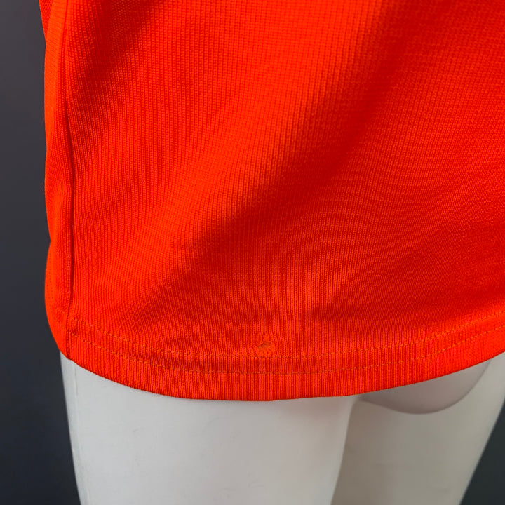 JIL SANDER Size M Orange Neon Jersey Polyester Crew-Neck T-shirt