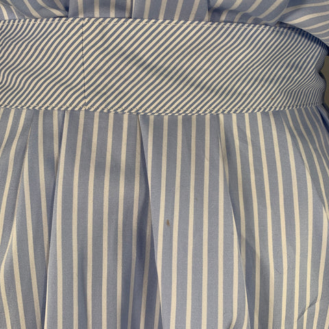 STELLA McCARTNEY Size 8 Blue White Cotton Stripe Belted Shirt Dress